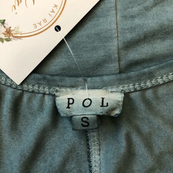 NWT POL Distressed BlueTank Top - Picture 6 of 10